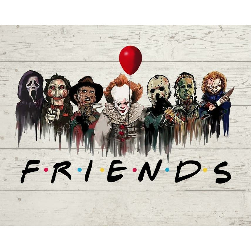 Halloween Horror Movie Killers, Scary Friends Png – Family Supply Digitals